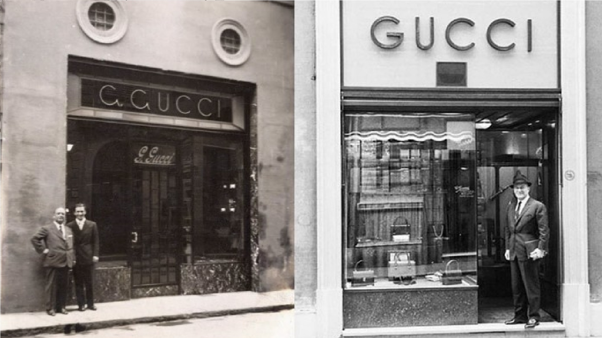 Obrázek prvního obchodu Gucci v americe